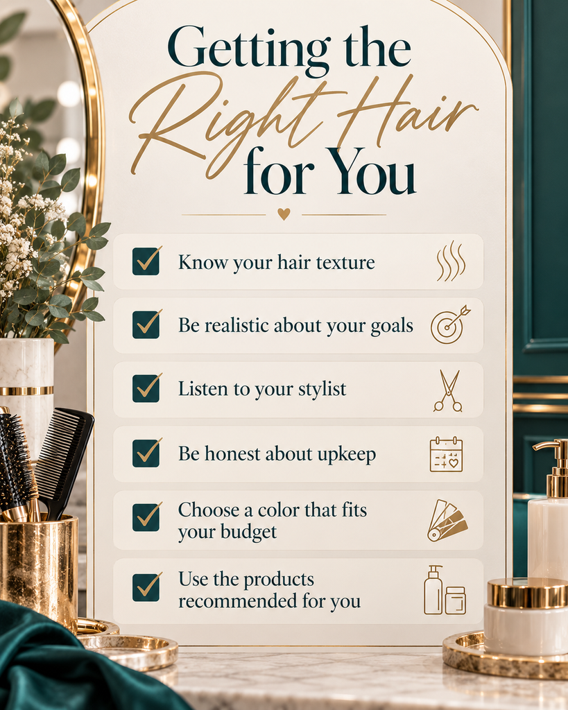 Getting the right hair for you checklist